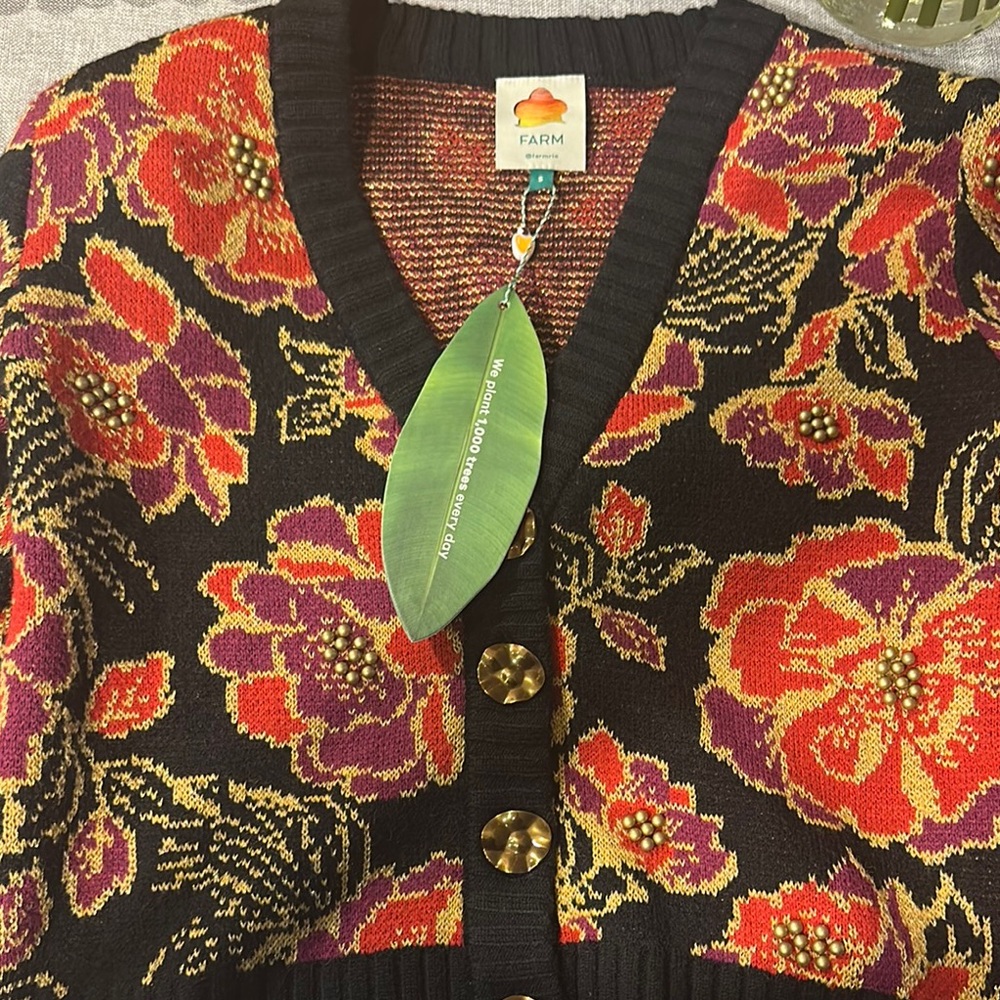 Farm Rio Floral Cardigan